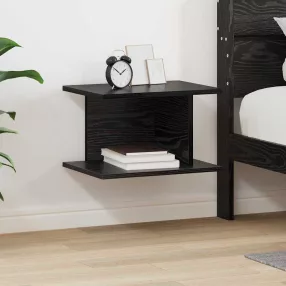 vidaXL Éjjeli asztal Fekete tölgy 40 x 30 x 25 cm Faanyag