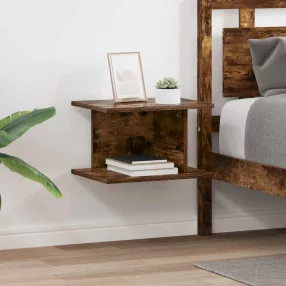   vidaXL Éjjeli asztal 2 pcs Füstölt tölgy 40 x 30 x 25 cm Faanyag