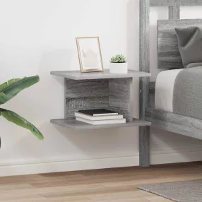   vidaXL Éjjeli asztal 2 pcs Szürke Sonoma 40 x 30 x 25 cm Faanyag