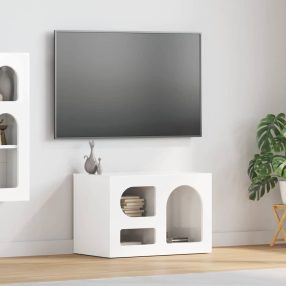 TV szekrény Magas Fényű Fehér 60 x 35 x 40 cm Faanyag