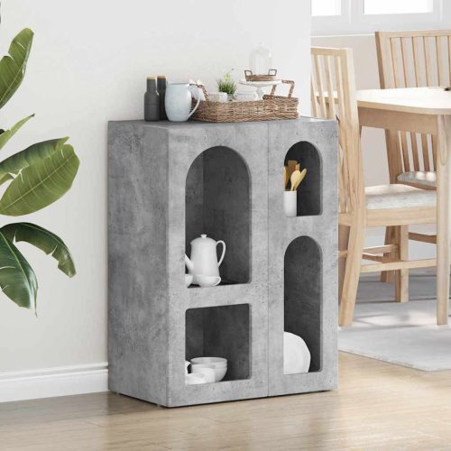 Széf Beton Szürke 59 x 35 x 80.5 cm Faanyag