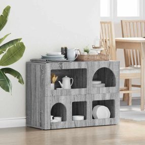 Széf Szürke Sonoma 80,5 x 35 x 59 cm Faanyag