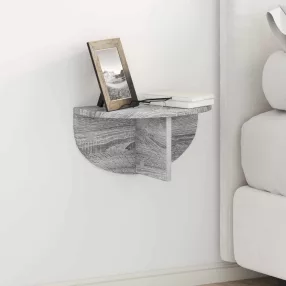 Falpolc 2 pcs Szürke Sonoma 38 x 19 x 19 cm Faanyag