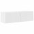 TV Fali Szekrény Fényes Fehér 98 x 31 x 29,5 cm Faanyag