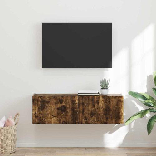 TV Fali Szekrény Füstölt tölgy 98 x 31 x 29,5 cm Faanyag
