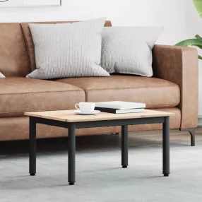   vidaXL Dohányzóasztal Természetes 70 x 50 x 36 cm Tömör fenyőfa