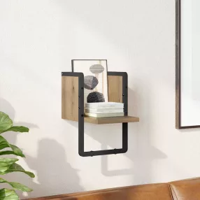 Falpolc polcokkal Művészi tölgy 20 x 25 x 30 cm Faanyag