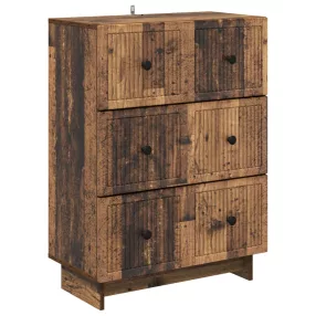   vidaXL Fiókos szekrény Antik Fa 66 x 34,5 x 90 cm Szerelt Fa