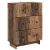 vidaXL Fiókos szekrény Antik Fa 66 x 34,5 x 90 cm Szerelt Fa