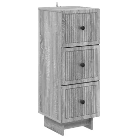   vidaXL Fiókos szekrény Szürke Sonoma 33 x 34,5 x 90 cm Szerelt Fa