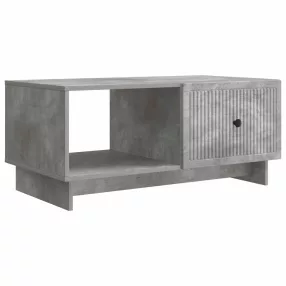   vidaXL Dohányzóasztal Betonszürke 90 x 50 x 40 cm Szerelt Fa