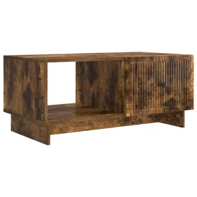   vidaXL Dohányzóasztal Füstös Tölgy 90 x 50 x 40 cm Szerelt Fa