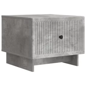   vidaXL Dohányzóasztal fiókkal Betonszürke 49 x 50 x 40 cm Szerelt Fa