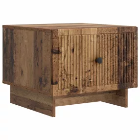   vidaXL Dohányzóasztal fiókkal Antik Fa 49 x 50 x 40 cm Szerelt Fa