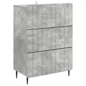   vidaXL Fiókos szekrény Betonszürke 66 x 34,5 x 92 cm Szerelt Fa