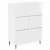 vidaXL Fiókos szekrény Magasfényű Fehér 66 x 34,5 x 92 cm Szerelt Fa