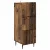 vidaXL Fiókos szekrény Antik Fa 33 x 34,5 x 92 cm Szerelt Fa