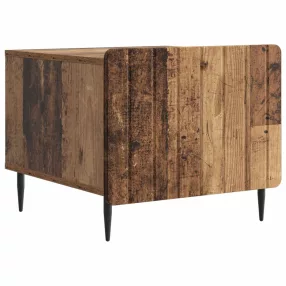   vidaXL Dohányzóasztal fiókkal Antik Fa 49 x 50 x 42 cm Szerelt Fa