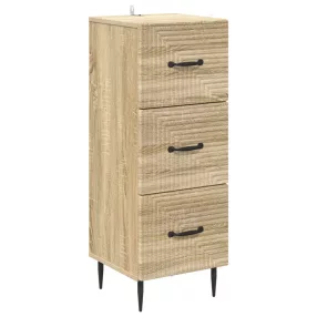   vidaXL Fiókos szekrény Sonoma Tölgy 33 x 34,5 x 89,5 cm Szerelt Fa
