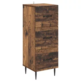   vidaXL Fiókos szekrény Antik Fa 33 x 34,5 x 89,5 cm Szerelt Fa