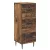 vidaXL Fiókos szekrény Antik Fa 33 x 34,5 x 89,5 cm Szerelt Fa