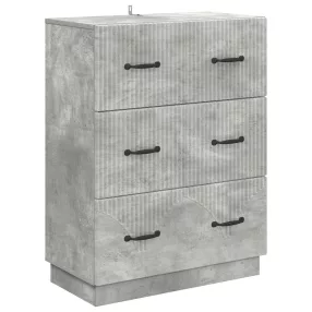   vidaXL Fiókos szekrény Betonszürke 66 x 34,5 x 87 cm Szerelt Fa