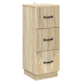   vidaXL Fiókos szekrény Sonoma Tölgy 33 x 34,5 x 87 cm Szerelt Fa