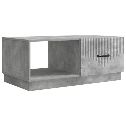 vidaXL Dohányzóasztal Betonszürke 90 x 50 x 37 cm Szerelt Fa
