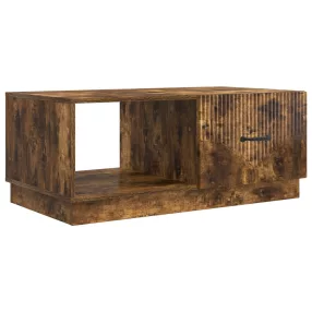   vidaXL Dohányzóasztal Füstös Tölgy 90 x 50 x 37 cm Szerelt Fa