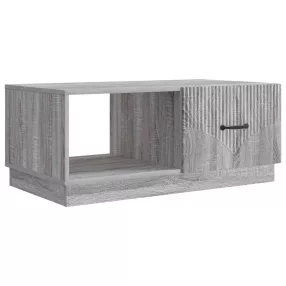   vidaXL Dohányzóasztal Szürke Sonoma 90 x 50 x 37 cm Szerelt Fa