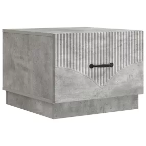   vidaXL Dohányzóasztal fiókkal Betonszürke 49 x 50 x 37 cm Szerelt Fa