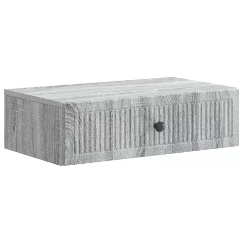 vidaXL Fali oldaltábla Szürke Sonoma 59 x 34,5 x 17 cm Szerelt Fa
