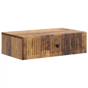   vidaXL Fali oldaltábla Antik Fa 59 x 34,5 x 17 cm Szerelt Fa