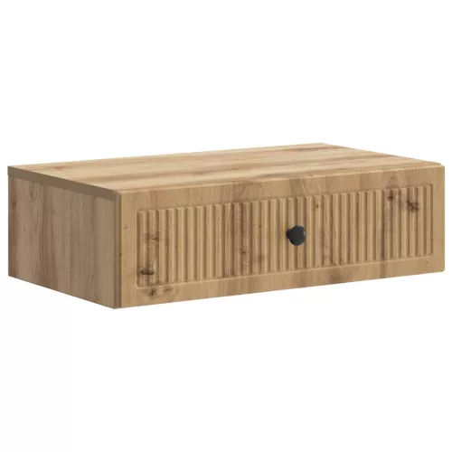 vidaXL Fali oldaltábla Kézműves Tölgy 59 x 34,5 x 17 cm Szerelt Fa