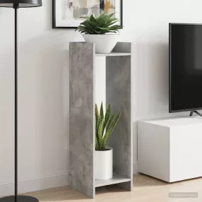   vidaXL Növényállvány Beton Szürke 30 x 30 x 100 cm Mérnöki fa