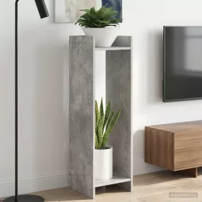   vidaXL Növényállvány 2 pcs Beton Szürke 30 x 30 x 100 cm Mérnöki fa