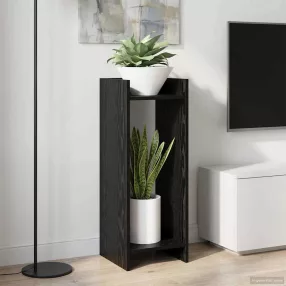   vidaXL Növényállvány 2 pcs Fekete Tölgy 30 x 30 x 80 cm Mérnöki fa