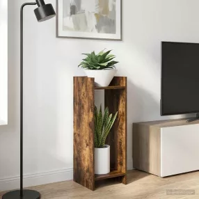   vidaXL Növényállvány 2 pcs Füstölt Tölgy 30 x 30 x 80 cm Mérnöki fa