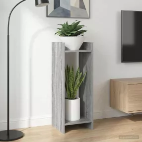   vidaXL Növényállvány 2 pcs Szürke Sonoma 30 x 30 x 80 cm Mérnöki fa