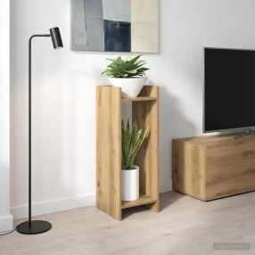   vidaXL Növényállvány Kézműves Tölgy 30 x 30 x 80 cm Mérnöki fa