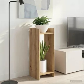   vidaXL Növényállvány 2 pcs Kézműves Tölgy 30 x 30 x 80 cm Mérnöki fa
