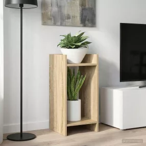   vidaXL Növényállvány polcokkal Sonoma tölgy 30 x 30 x 60 cm Mérnöki fa