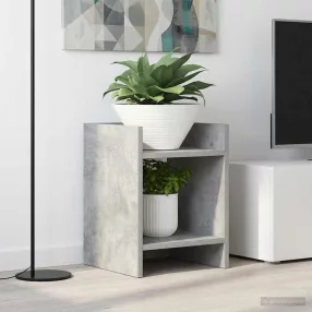  vidaXL Növényállvány 2 pcs Beton Szürke 30 x 30 x 40 cm Mérnöki fa