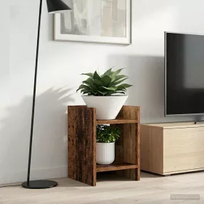   vidaXL Növényállvány 2 pcs Öreg fa 30 x 30 x 40 cm Mérnöki fa