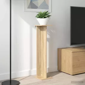   vidaXL Növényállvány Sonoma tölgy 25 x 25,5 x 100,5 cm Mérnöki fa