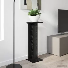   vidaXL Növényállvány Fekete Tölgy 25 x 25,5 x 80,5 cm Mérnöki fa