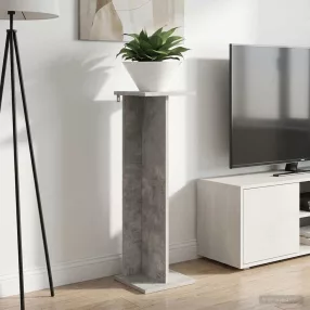   vidaXL Növényállvány Beton Szürke 25 x 25,5 x 80,5 cm Mérnöki fa