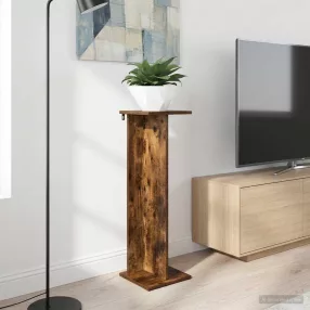   vidaXL Növényállvány Füstölt Tölgy 25 x 25,5 x 80,5 cm Mérnöki fa