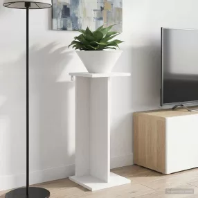   vidaXL Növényállvány 2 pcs Fehér 25 x 25,5 x 60,5 cm Mérnöki fa