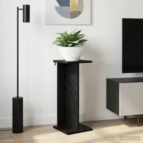   vidaXL Növényállvány Fekete Tölgy 25 x 25,5 x 60,5 cm Mérnöki fa